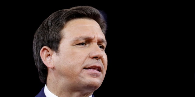 U.S. Florida Gov. Ron DeSantis speaks at the Conservative Political Action Conference (CPAC) in Orlando, Florida, U.S. February 24, 2022. 