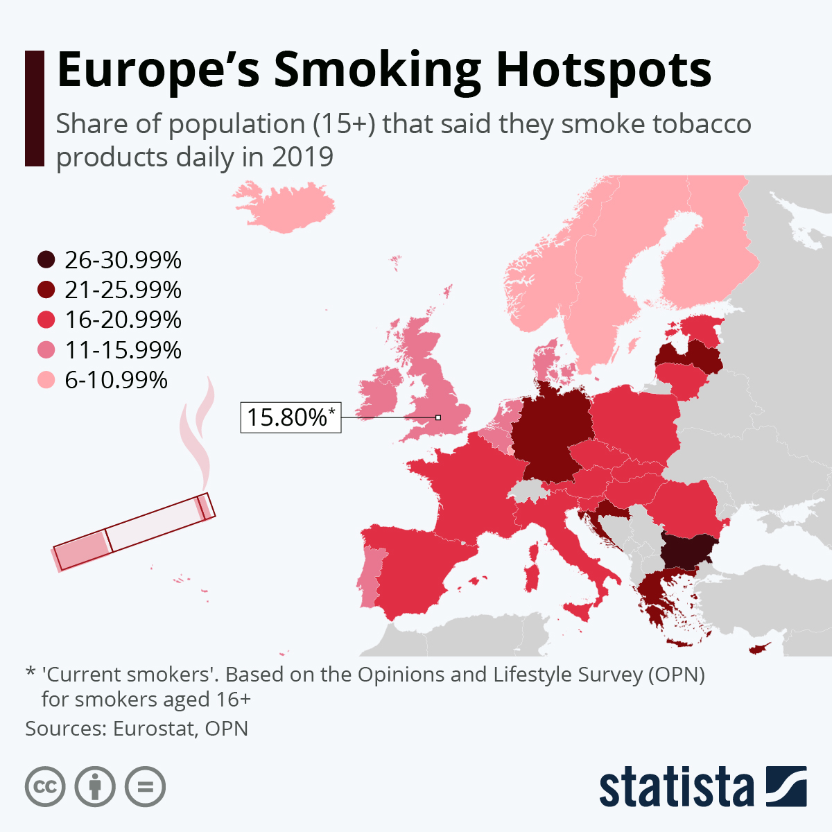 Infographic: Europe's Smoking Hotspots | Statista