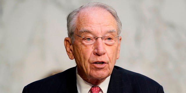 Sen. Chuck Grassley, R-Iowa, speaks during testimony from Supreme Court nominee Judge Amy Coney Barrett on the third day of her confirmation hearing before the Senate Judiciary Committee on Capitol Hill Oct. 14, 2020, in Washington, D.C.