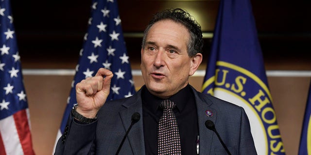 Congressman Andy Levin(D-MI) speaks during a press conference today on February 09, 2022 at HVC/Capitol Hill in Washington DC, USA. 