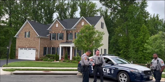 Police stationed near the home of Justice Amy Coney Barrett