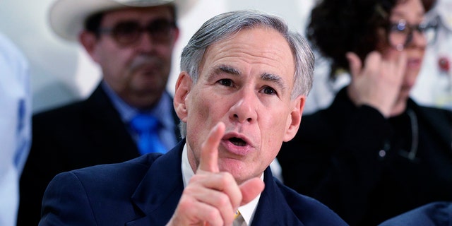 In this March 16, 2020, file photo, Texas Gov. Greg Abbott speaks during a news conference in San Antonio. Abbott addressed the NRA's annual convention Friday. (AP Photo/Eric Gay, File)  (AP Photo/Eric Gay, File) 