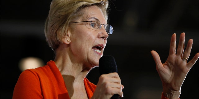 Then-Democratic presidential candidate Sen. Elizabeth Warren, D-Mass., speaks during a town hall meeting at Grinnell College, Monday, Nov. 4, 2019, in Grinnell, Iowa.