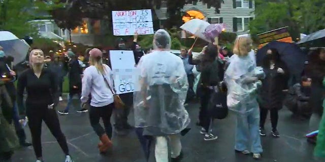 Demonstrations continue over the Supreme Court's coming decision on Roe v. Wade.