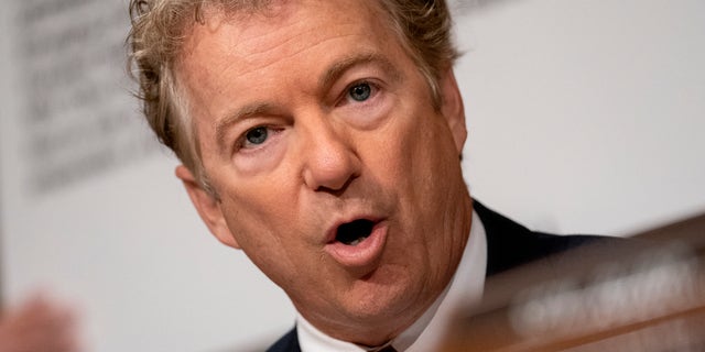 Sen. Rand Paul speaks at a Senate Health, Education, Labor, and Pensions Committee hearing on Capitol Hill on July 20, 2021.