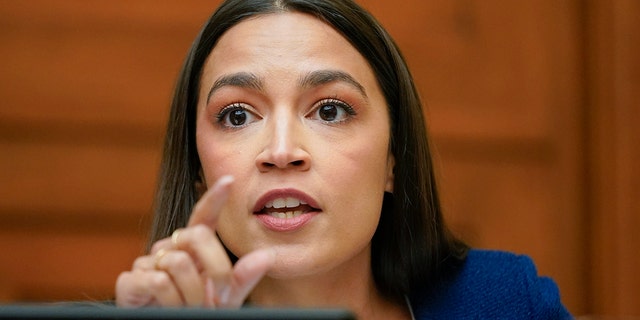 Rep. Alexandria Ocasio-Cortez (D-NY) speaks during a House Committee on Oversight and Reform hearing on gun violence on June 8, 2022. 