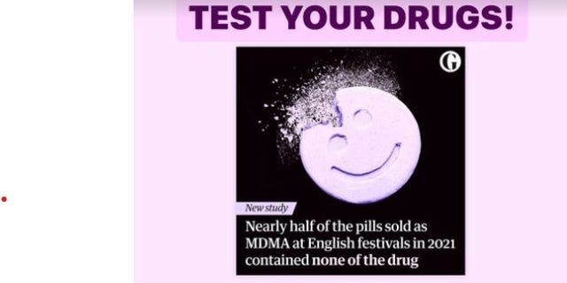 Rep. Ocasio-Cortez advises people to test their drugs before use.