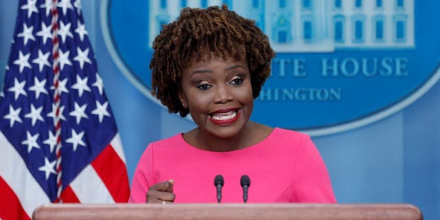 White House Press Secretary Karine Jean-Pierre holds the daily press briefing at the White House in Washington, U.S. May 26, 2022.