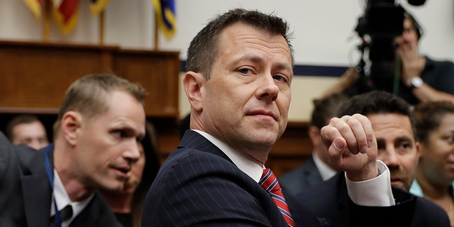 FBI Deputy Assistant Director Peter Strzok is seated to testify before the the House Committees on the Judiciary and Oversight and Government Reform during a hearing on "Oversight of FBI and DOJ Actions Surrounding the 2016 Election," on Capitol Hill, Thursday, July 12, 2018, in Washington. (AP Photo/Evan Vucci)