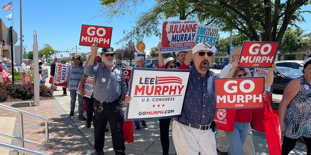 June 4, 2022: Delaware Republicans campaign in Rehoboth Beach.