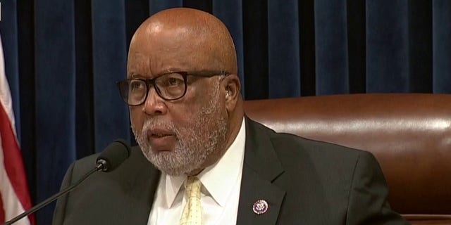 House 1/6 Committee Chairman Bennie Thompson of Mississippi is shown.