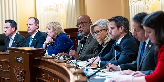 Chairman Bennie Thompson, D-Miss., makes remarks during the Select Committee to Investigate the January 6th Attack on the United States Capitol markup in Cannon Building, Dec. 1, 2021.