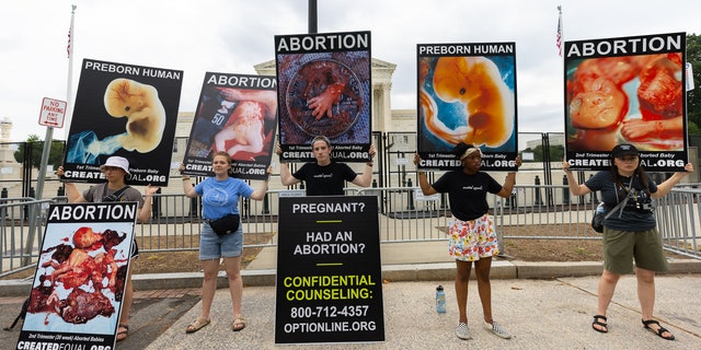 June 27th: Pro-life protesters gather outside Supreme Court.