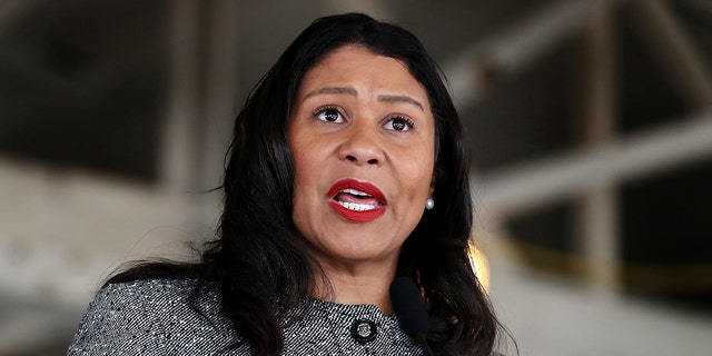 San Francisco Mayor London Breed speaks during a news conference at the future site of a Transitional Age Youth Navigation Center on January 15, 2020 in San Francisco, California.