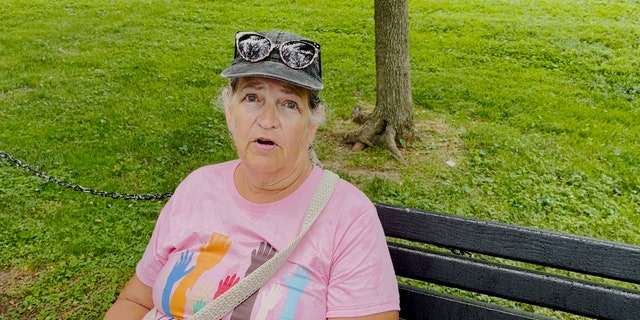 Sitting on a bench near the National Mall, a woman named Vicky shares her thoughts about political leaders' age.