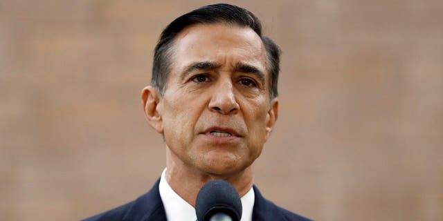 In this Sept. 26, 2019 photo, Republican congressman Darrell Issa speaks during a news conference in El Cajon, Calif.