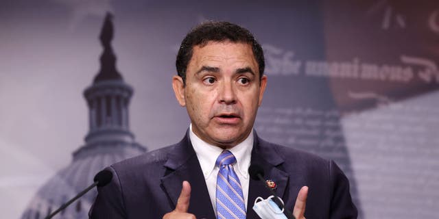 U.S. Rep. Henry Cuellar, D-Texas, speaks on southern border security and illegal immigration during a news conference at the U.S. Capitol July 30, 2021, in Washington. 