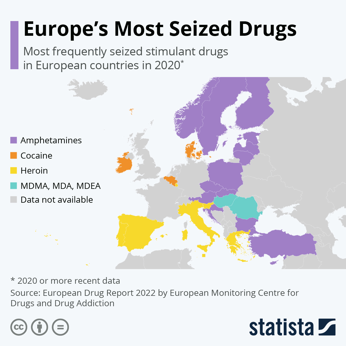 Infographic: Europe’s Most Seized Drugs | Statista