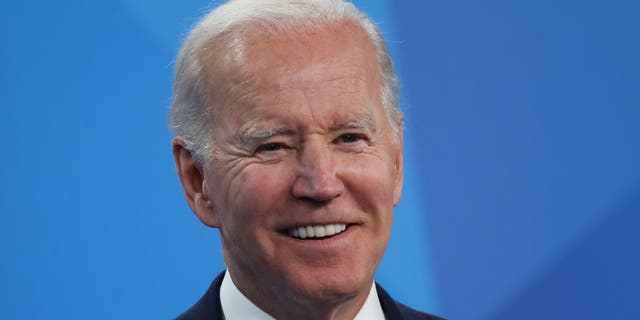 President Biden during a press conference on the final day of the NATO Summit in Madrid, Spain, June 30, 2022. 