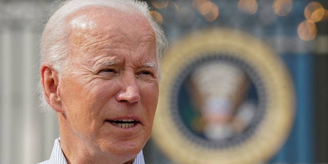 President Joe Biden speaks at the Congressional Picnic on the South Lawn of the White House, Tuesday, July 12, 2022, in Washington.