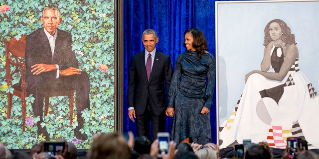 In 2021, former President Barack Obama and former first lady Michelle Obama unveiled their portraits at a ceremony for the Smithsonian's National Portrait Gallery. 