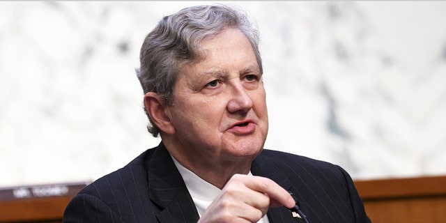 Sen. John Kennedy, R-La., speaks during a hearing on Sept. 28, 2021. 