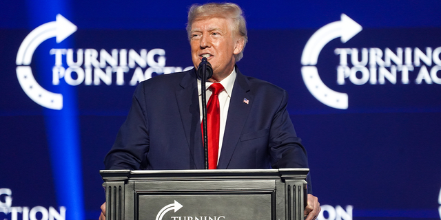 Former President Trump speaks at the Turning Point USA Student Action Summit Saturday, July 23, 2022, in Tampa, Fla. 