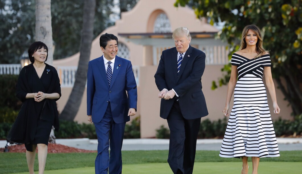 Donald Trump, Melania Trump, Shinzo Abe, Akie Abe