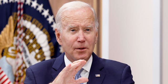 President Biden gives remarks at the White House on July 28, 2022.