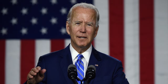 Joe Biden speaks at a Build Back Better Clean Energy event.