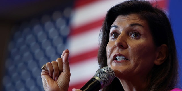 Nikki Haley, the former Governor of South Carolina and Ambassador to the UN, speaks in Virginia on July 14, 2021. 