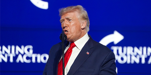 Former President Donald Trump speaks to the Turning Point USA Student Action Summit in Tampa, Fla., on July 23, 2022. 