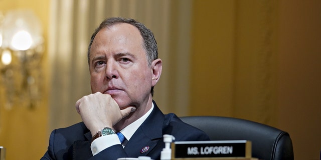 Rep. Adam Schiff, D-Calif., during a hearing of the Select Committee to Investigate the Jan. 6 riot at the U.S. Capitol in Washington, D.C., on Tuesday, July 12, 2022. 