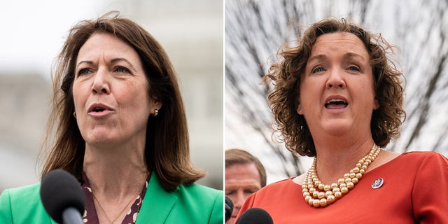 Democratic Reps. Cindy Axne of Iowa and Katie Porter of California.