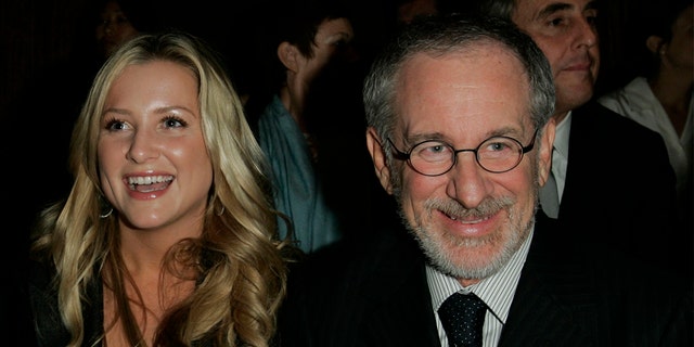 Steven Spielberg, seen on right, has burned at least $116,159 worth of jet fuel over the course of more than a dozen trips spanning nearly 17,000 miles since late June 2022.