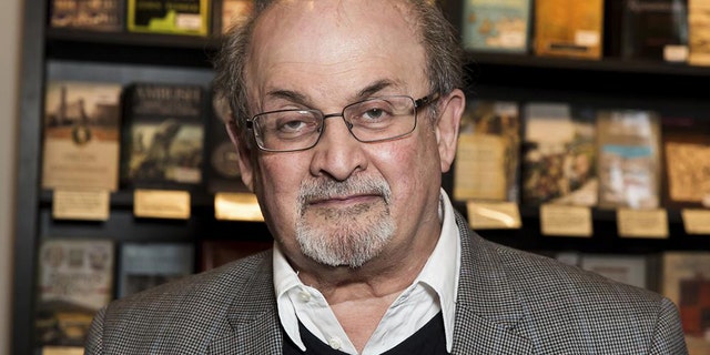 Author Salman Rushdie appears at a signing for his book "Home" in London on June 6, 2017. 