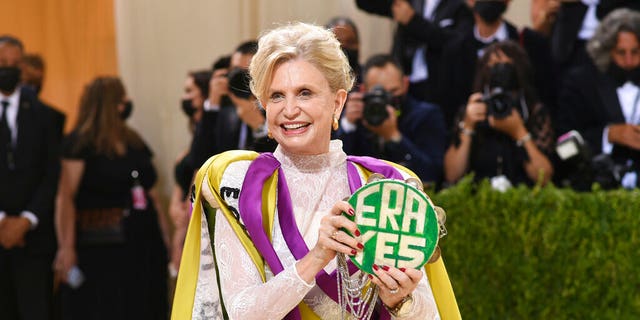 Democrat Congresswoman Carolyn B. Maloney attends The Metropolitan Museum of Art's Costume Institute benefit gala celebrating the opening of the "In America: A Lexicon of Fashion" exhibition on Monday, Sept. 13, 2021, in New York.