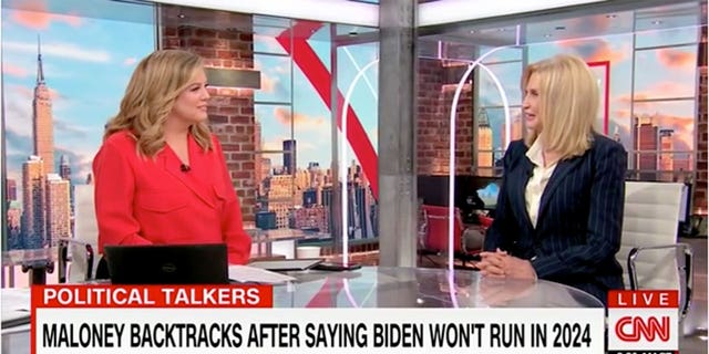 CNN's Brianna Keilar presses Rep. Maloney on why she thinks Biden won't run again. 