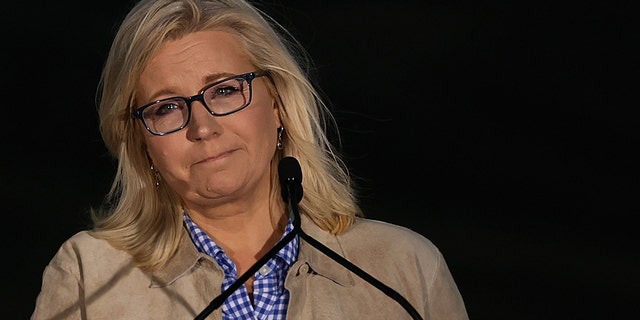 Rep. Liz Cheney, R-WY, gives a concession speech to supporters during a primary night event on August 16, 2022 in Jackson, Wyoming. 