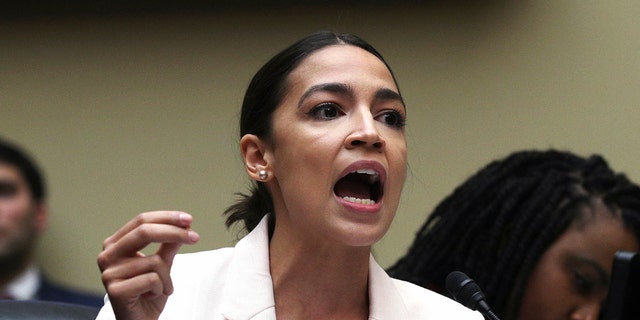 WASHINGTON, DC - JUNE 12: U.S. Rep. Alexandria Ocasio-Cortez (D-NY) speaks during a meeting of the House Committee on Oversight and Reform June 12, 2019 on Capitol Hill in Washington, DC. The committee held a meeting on "a resolution recommending that the House of Representatives find the Attorney General and the Secretary of Commerce in contempt of Congress." 