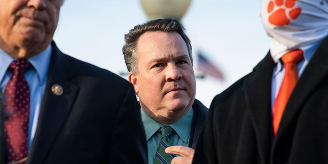 Rep. Alex Mooney, R-W.Va., is shown outside the U.S. Capitol on Dec. 3, 2020. (Tom Williams/CQ-Roll Call, Inc via Getty Images)