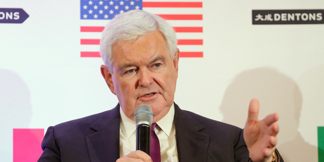 Newt Gingrich speaks about Trump, Trudeau and Nieto regarding NAFTA Negotiations at the Dentons NAFTA 2.0 Summit Oct. 11, 2017, in Washington, D.C.