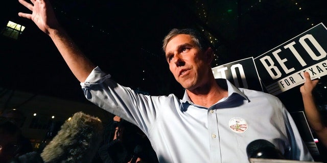 Texas Democrat gubernatorial candidate Beto O'Rourke speaks at a primary election gathering in Fort Worth, Texas, Tuesday, March 1, 2022.