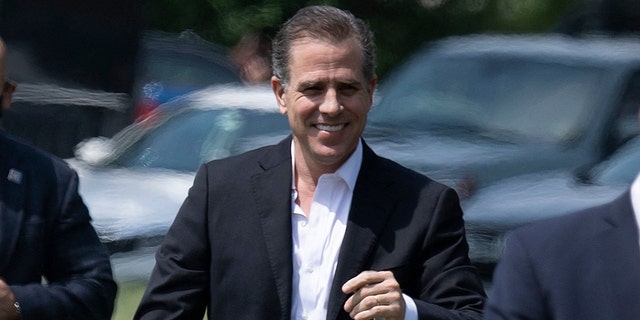 Hunter Biden, seen here, received praise from Marvin Lang for helping him secure the venue for the investors dinner, saying he "added intrinsic value in ‘closing out’ the successful evening."