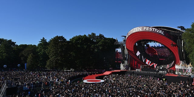 The Jonas Brothers perform during the Global Citizen Festival at Central Park in New York on September 24, 2022. 