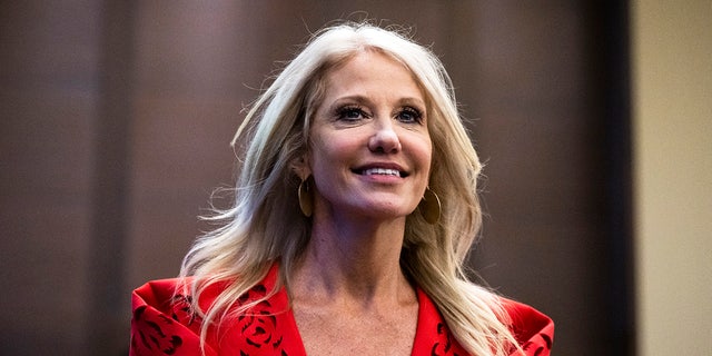 Kellyanne Conway, former Trump White House adviser, attends the America First Policy Institute's America First Agenda Summit at the Marriott Marquis  July 26, 2022.