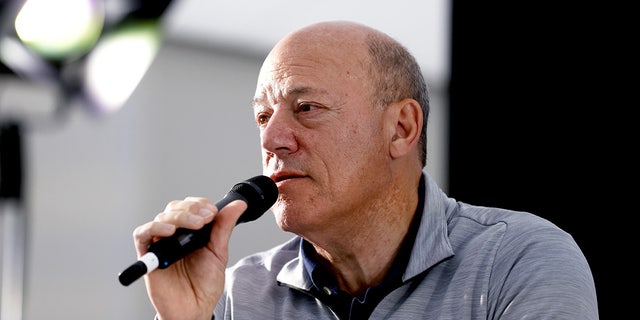 Ari Fleischer, media consultant and former White House press secretary, speask at the Centurion Club, Hertfordshire, ahead of the LIV Golf Invitational Series June 7, 2022.