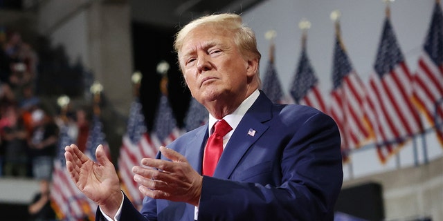 Former President Donald Trump speaks to supporters at a rally on Sept. 3, 2022, in Wilkes-Barre, Pennsylvania.