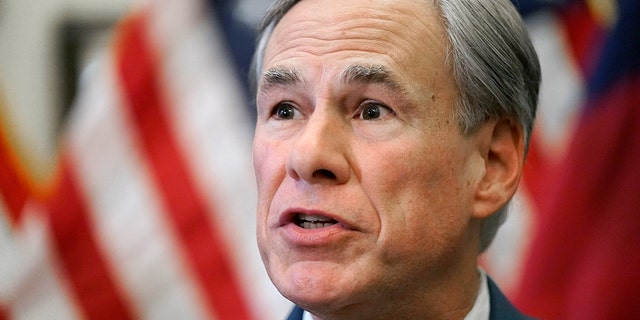 Texas Gov. Greg Abbott speaks at a news conference in Austin, Texas, June 8, 2021.