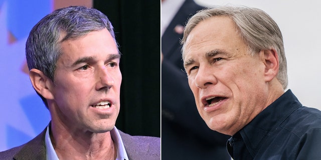 Texas Democratic Gubernatorial nominee Beto O'Rourke, on the left, and Texas GOP Governor Greg Abbott, on the right, sparred on Friday night during a debate about the best way to handle the border crisis, which Abbott blamed on the Biden administration.